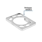Portavaso cepillero, metálico, cromo, BASIC 2