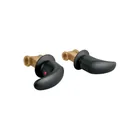 Juego de manerales de palanca para regadera, negro mate AQUA 1