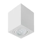 Luminario de sobreponer c/spot dirigible, cuadrado, blanco 1