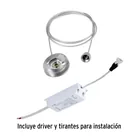 Panel LED 65W 4000K, 60x120 cm, empotrable/colgante, VOLTECK 4