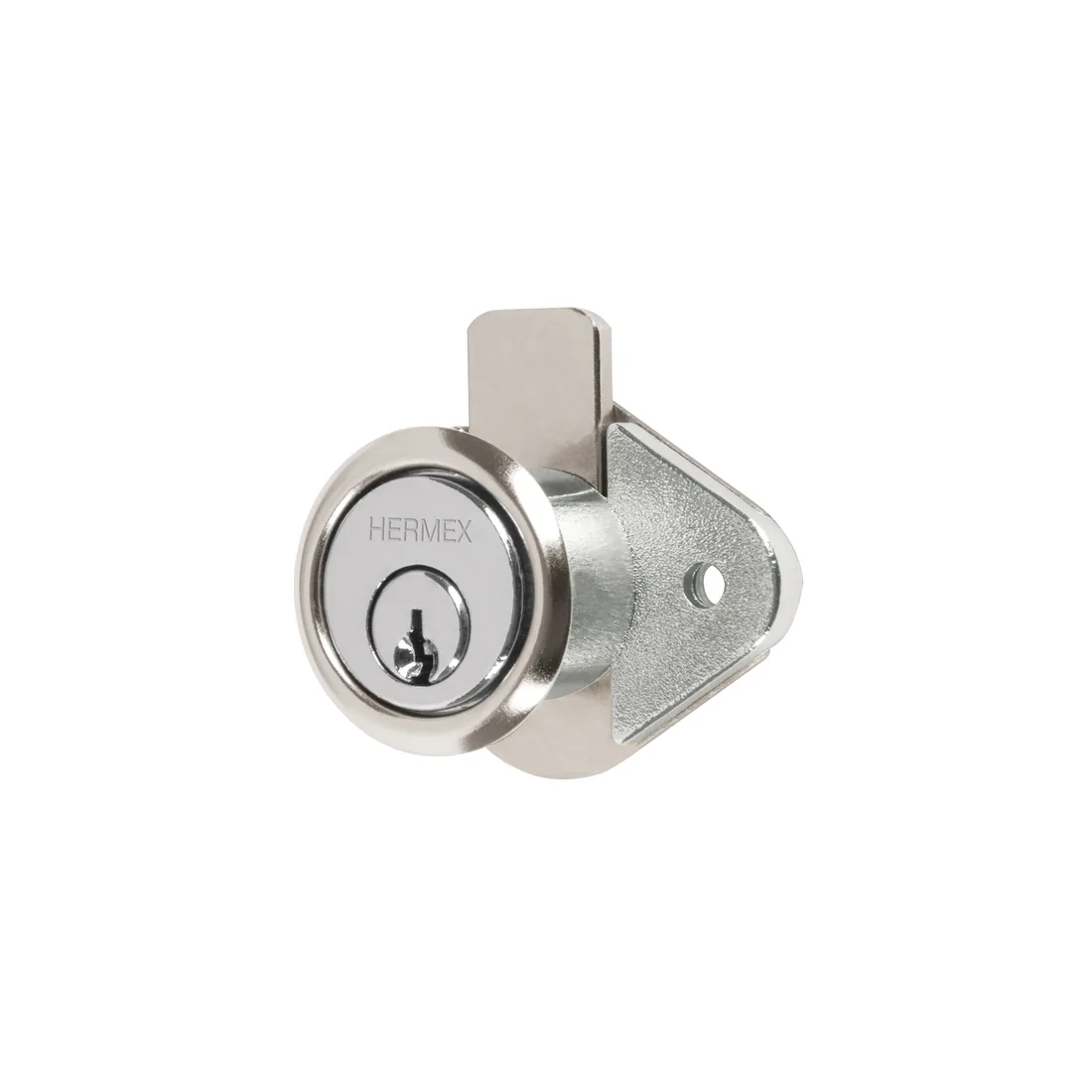 Cerradura para mueble, modelo 21, cromo, HERMEX