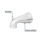 Salida de tina con desviador, cromo, FOSET AERO 2