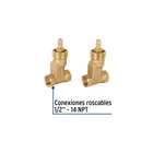 Juego llaves empotrar roscables,compresión,sin maneral BASIC 3