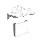 Ménsula plegable de acero negra 4' x 8', FIERO 4