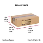 Caja con 24 protectores para patas de silla, café 6