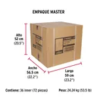 Caja con 24 protectores para patas de silla, café 7