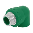 Codo 90° PPR,  1', rosca macho con inserto metálico, FOSET 1