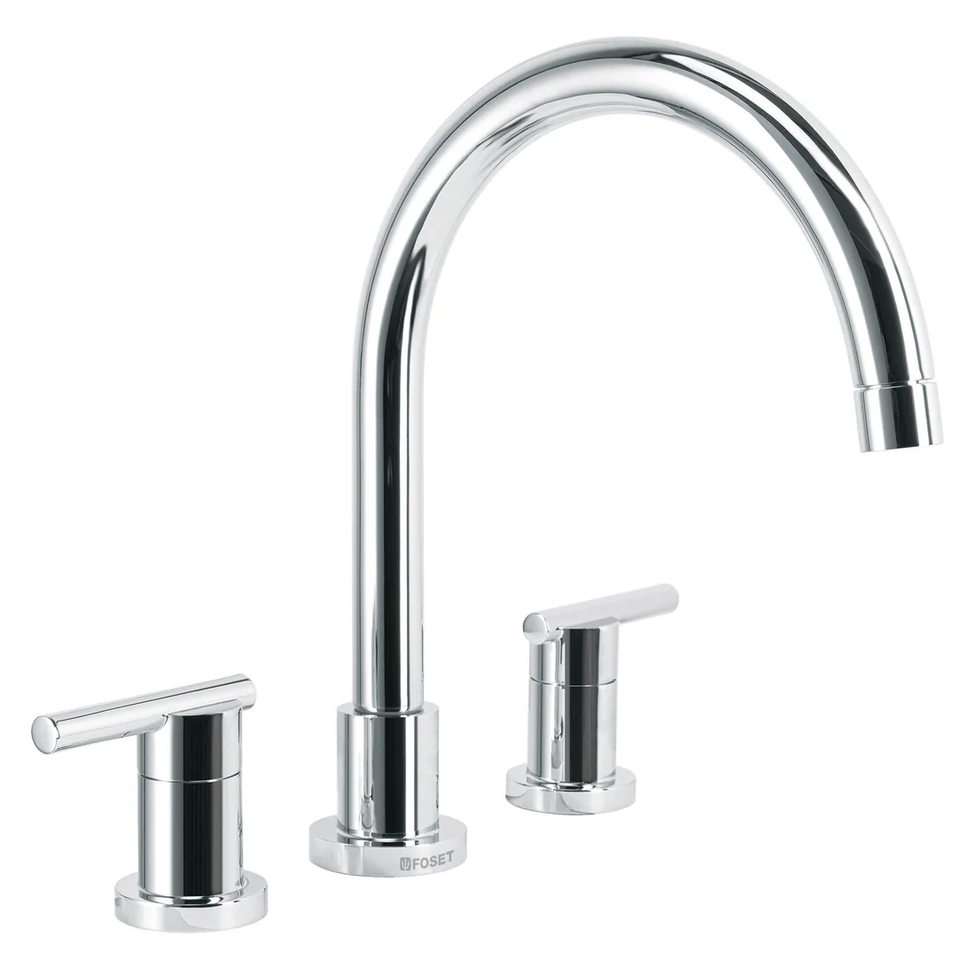 Mezcladora cromo cuello alto para fregadero, FOSET ELEMENT