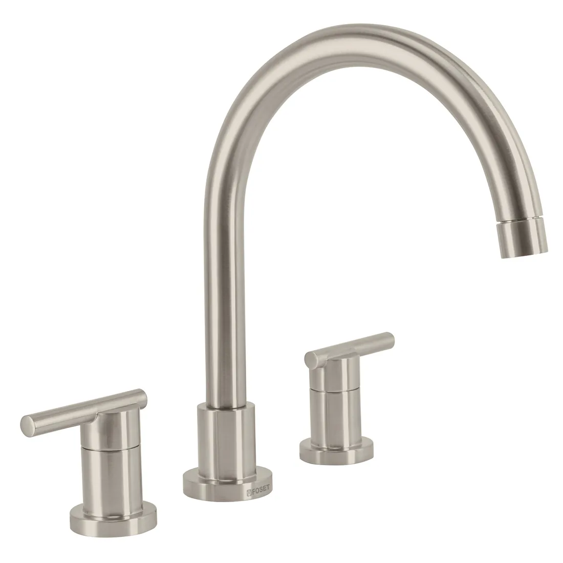 Mezcladora satín cuello alto para fregadero, FOSET ELEMENT