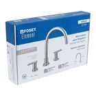 Mezcladora satín cuello alto para fregadero, FOSET ELEMENT 5