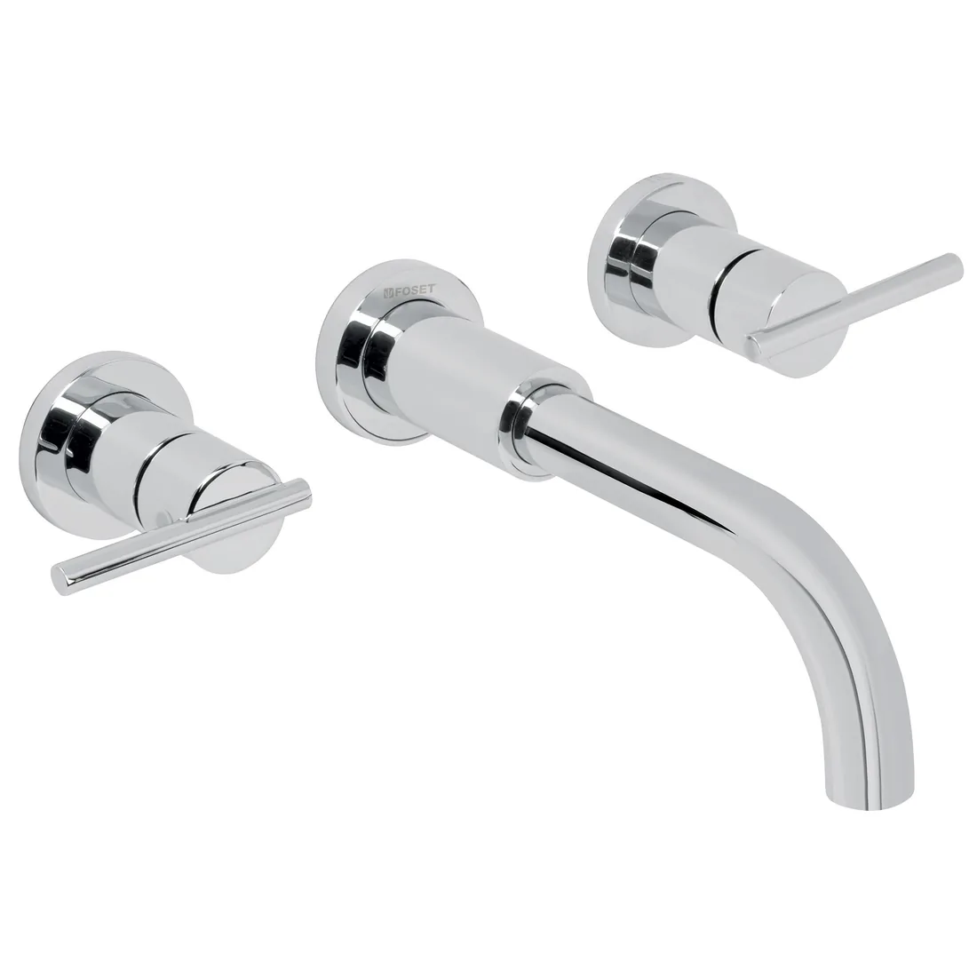 Mezcladora cromo de pared para lavabo, FOSET ELEMENT