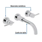 Mezcladora cromo de pared para lavabo, FOSET ELEMENT 2
