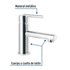Monomando corto cromo para lavabo, FOSET ELEMENT 2