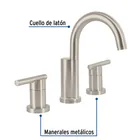 Mezcladora satín para lavabo con taladros separados, ELEMENT 2