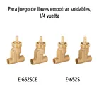 Juego manerales palanca para regadera, satín, ELEMENT 4