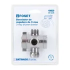 Desviador de 3 vías para brazo, satín, FOSET RIVIERA 4