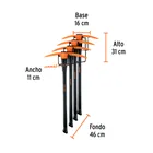 Rack para talachos y zapapicos, TRUPER 2