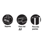 Sistema corredizo doble para riel superior 'JJ' de clóset 2