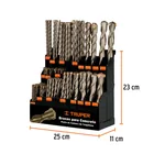 Exhibidor despachador con brocas para concreto, TRUPER 2
