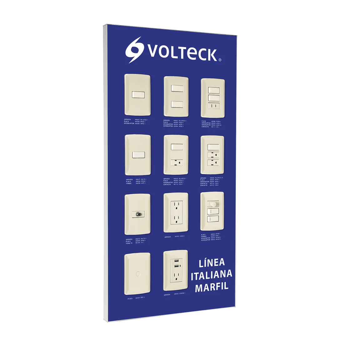 Exhibidor línea italiana, VOLTECK