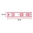 Bolsa con 2 correderas extensión 35 cm p/cajón, ancho 3.5 cm 3