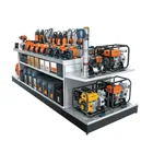 Mueble exhibidor con bombas de agua 1