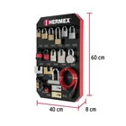 Exhibidor con candados, HERMEX 2