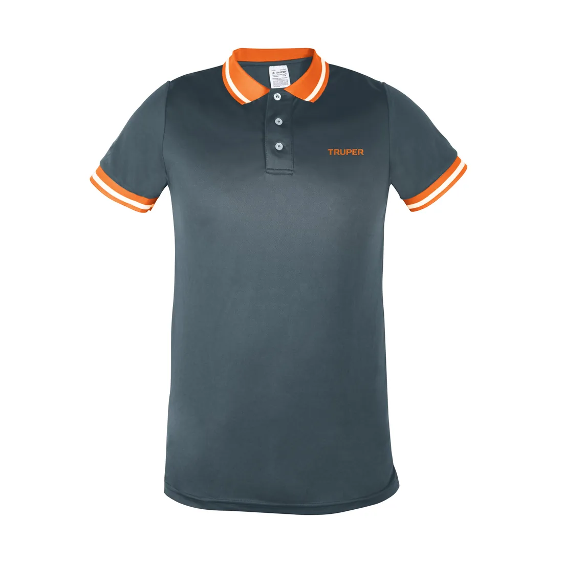 Playera polo performance para hombre, gris, EEG, TRUPER