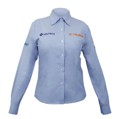 Camisa manga larga para mujer, azul, EG, TRUPER