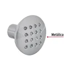 Perilla metálica estilo 'Contempo', níquel satinado, HERMEX 2