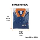 Playera polo performance para hombre, azul, EG, TRUPER 6