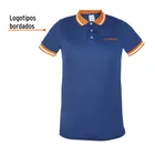 Playera polo performance para hombre, azul, EEG, TRUPER 2