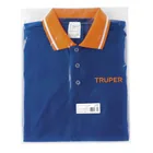 Playera polo performance para mujer, azul, CH, TRUPER 5