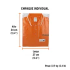 Playera polo performance para hombre, naranja, CH, TRUPER 7