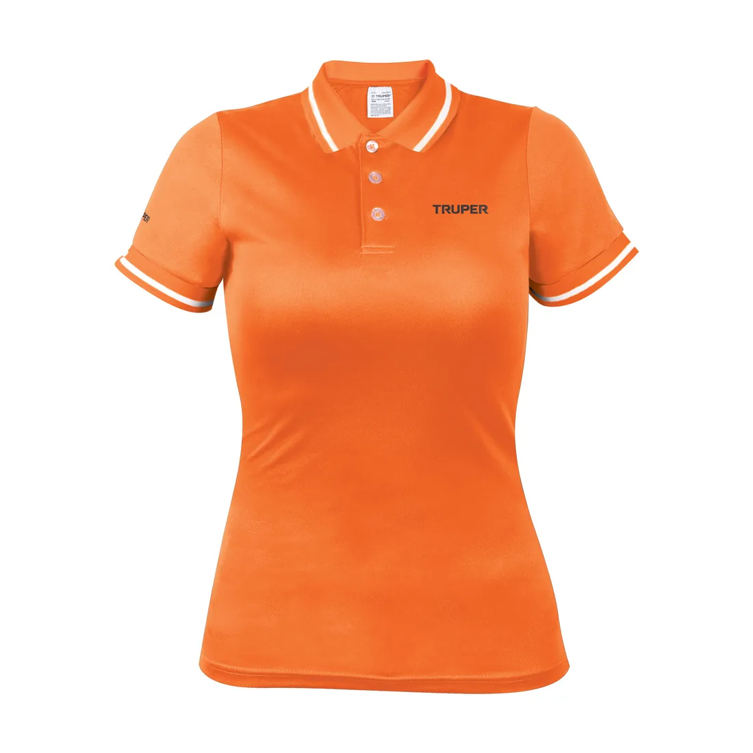 Playera polo performance para mujer, naranja, CH, TRUPER