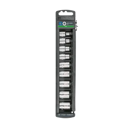 Juego de 9 dados cuadro 3/8' torx, TRUPER