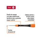 Desarmador de precisión plano de 1.8 mm mango ergonómico 2