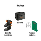 Nivel láser verde c/plomada, alcance 30 m, de pilas, TRUPER 5