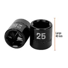 Dado de impacto de 25 mm, 6 puntas, cuadro 1/2', TRUPER 3