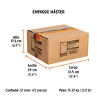 Dado de impacto de 25 mm, 6 puntas, cuadro 1/2', TRUPER 7