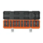 Juego de 12 dados largos de impacto cuadro 1/2', 6 puntas mm 1