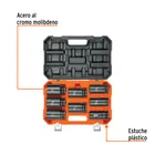 Juego de 8 dados largos cuadro 3/4' de impacto 6 puntas std 2