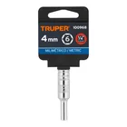 Dado largo de 4 mm, 6 puntas, cuadro 1/4', TRUPER 4