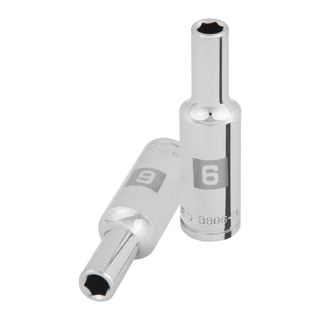 Dado largo de 6 mm, 6 puntas, cuadro 3/8', TRUPER