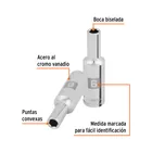 Dado largo de 6 mm, 6 puntas, cuadro 3/8', TRUPER 2