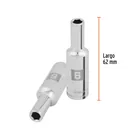 Dado largo de 6 mm, 6 puntas, cuadro 3/8', TRUPER 3