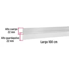 Guardapolvo fijo de 100 cm, aluminio, HERMEX 3