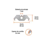 Dispensador con 10 cuchillas para acrílico para NV-7X y NM-6 3