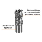 Cortador anular de 7/8' x 1', TRUPER 2