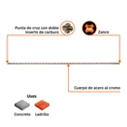 Broca SDS Plus 3/8 x 24', TRUPER 3